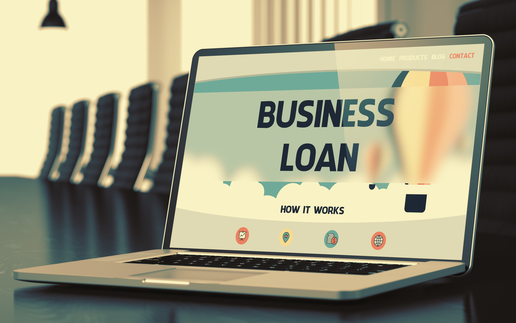 Business Loan Unique Illustration